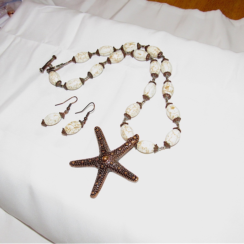Starfish Necklace & Earrings